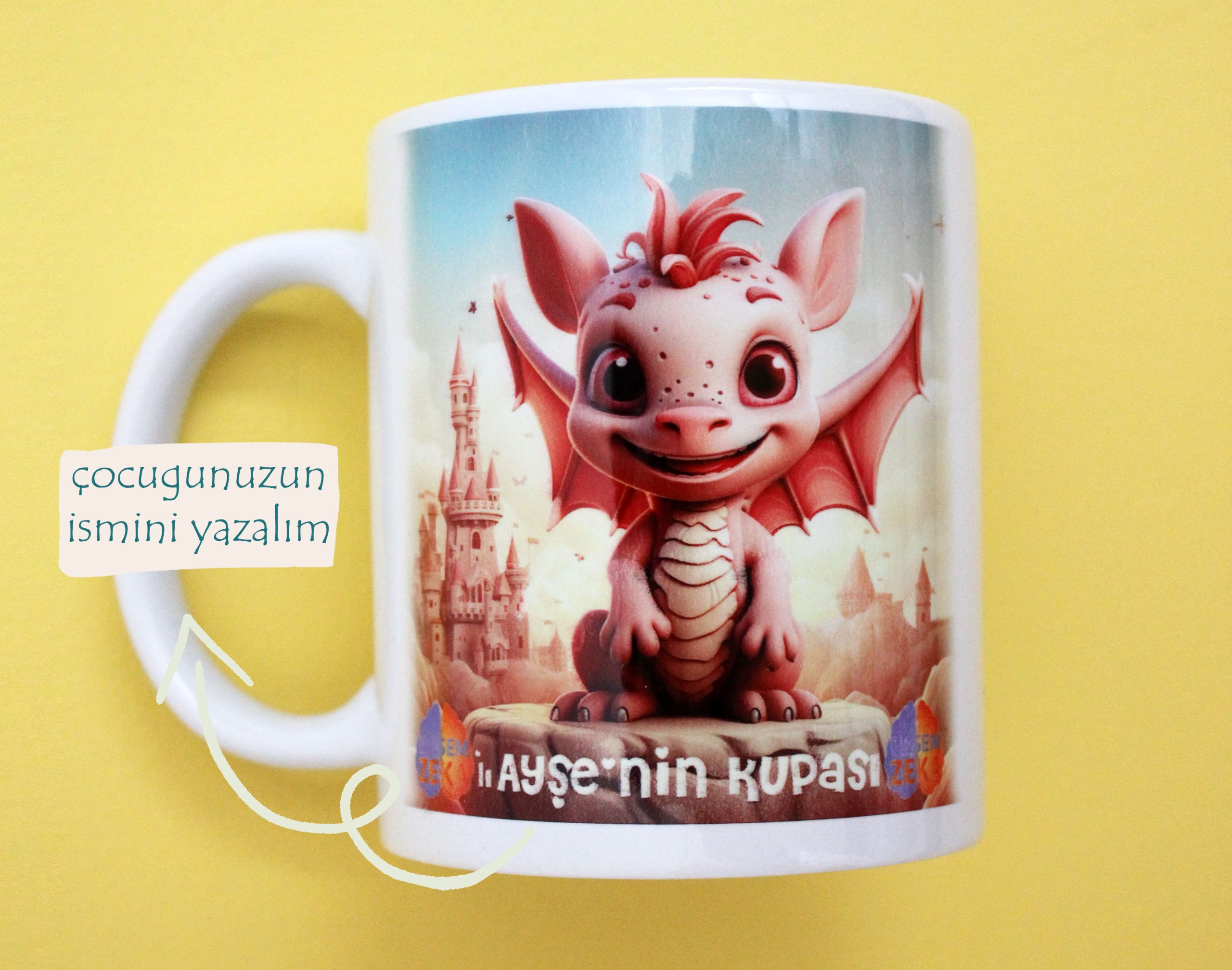 ejderhalı çocuk kupa